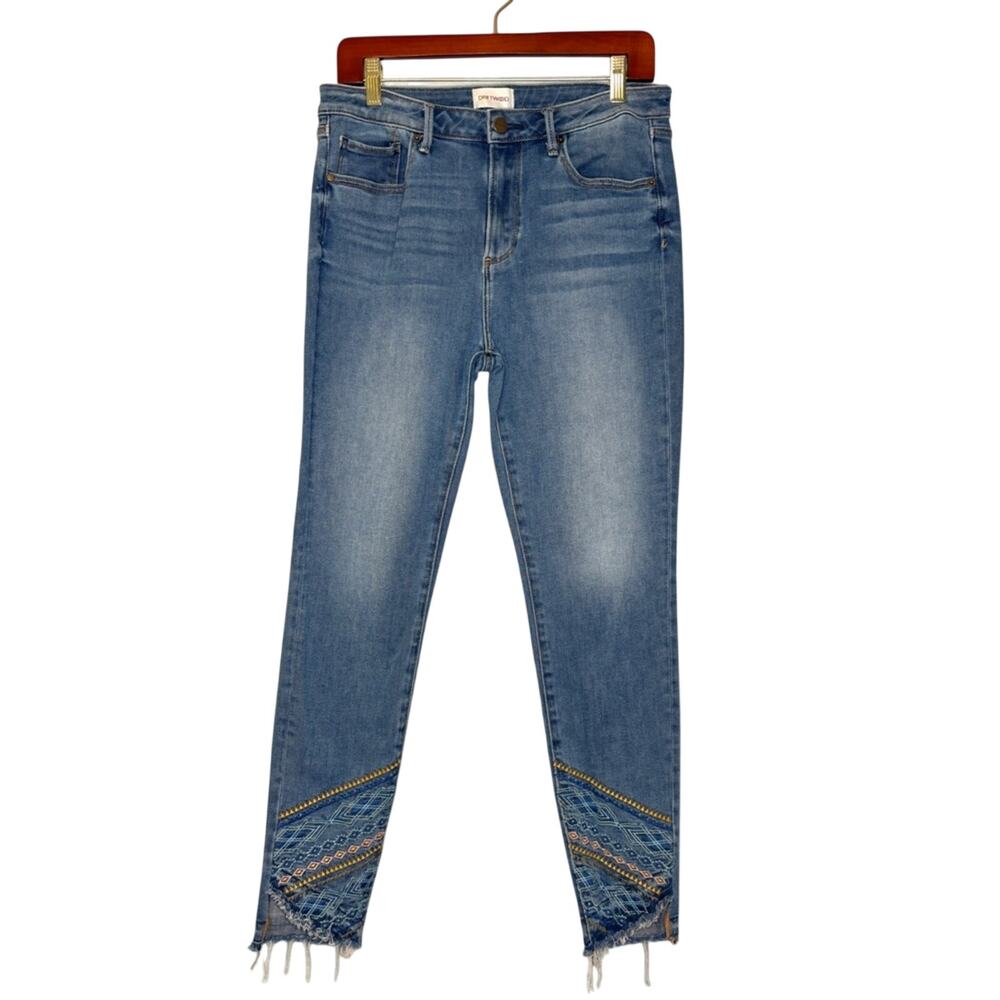 Driftwood Jackie High Rose Skinny w/ Aztec Southwestern Embroidery 29 - Picture 3 of 7